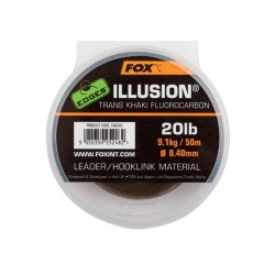 Fox- Illusion Trans Khaki Fluorocarbon Leader 30 lb
