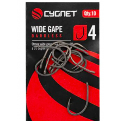Cygnet - Hooks Wide Gape Barbless Size 4 - Haczyki karpiowe