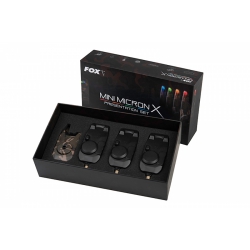 Fox Mini Micron X Camo 3 Rod Set Limited Edition - zestaw trzech sygnalizatorów z centralką