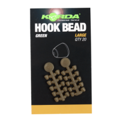 Korda - Hook Bead Green Large - Stopery na trzonek haczyka