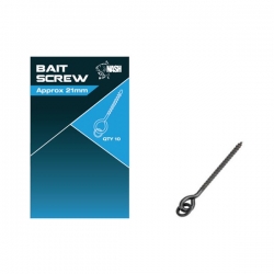 Nash - Bait Screws Metal 21 mm - Wkrętki z pierścieniem