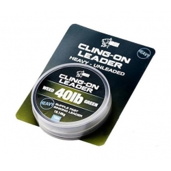 Nash - Cling-On Unleaded Leader 40lb 10m Weed Green - bezrdzeniowy leadcore