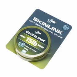 Nash - SkinLink Semi-Stiff Weed Green15lb 10m - plecionka w otulinie