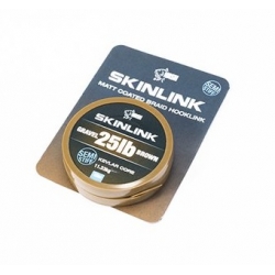 Nash - SkinLink Semi-Stiff Gravel Brown 25lb 10m - plecionka w otulinie