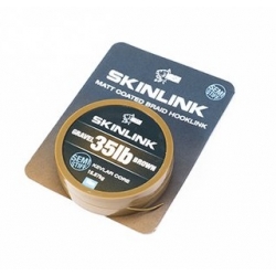Nash - SkinLink Semi-Stiff Gravel Brown 35lb 10m - plecionka w otulinie
