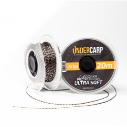 Undercarp - Plecionka przyponowa 20 m 25 lbs ULTRA SOFT Brązowa