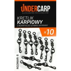 Undercarp - Krętlik karpiowy z agrafką do szybkiej wymiany