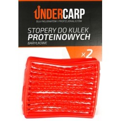 Undercarp - Stopery do kulek proteinowych baryłkowe – czerwone