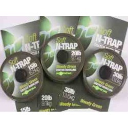 Korda - N-Trap Soft 20lb 20m Green - miękka plecionka w otulinie