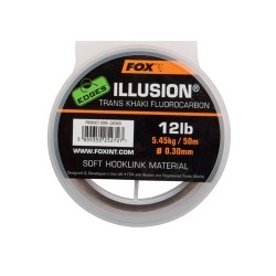 Fox- Illusion Trans Khaki Soft Hooklink 12 lb