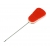Carp'R'Us - Baiting needle – Short clasp needle - Red - Igła do plecionek